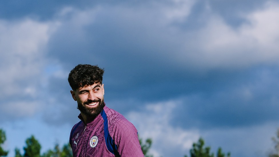 BLUE SKIES : Josko Gvardiol on the training pitch
