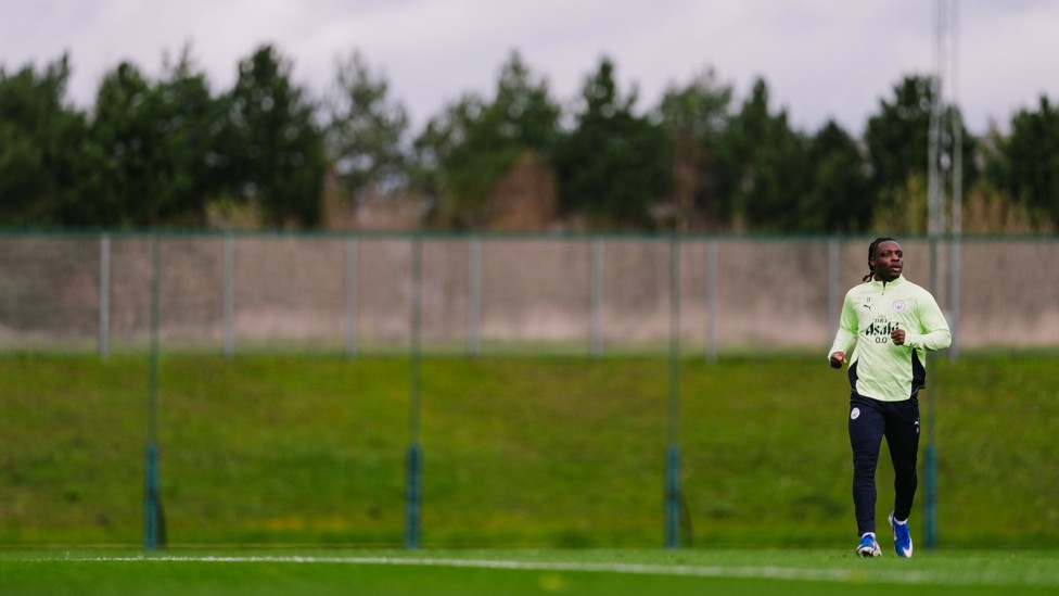 HARD WORK : Jeremy Doku on the wing