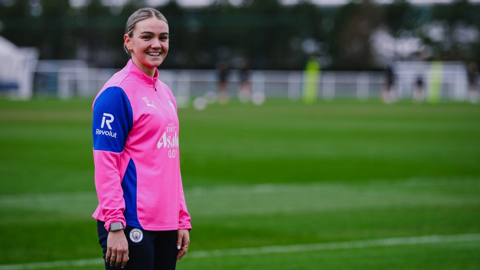 BIG GRIN: Laura Wienroither shared a big smile today