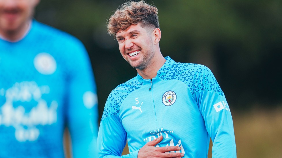 LAST LAUGH : Stones enjoying training