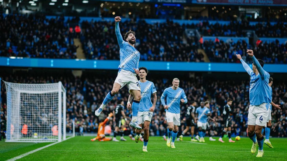 JUMPING JOSKO : Our Croatian ace celebrates bagging the second in our dramatic 3-2 victory over Leeds from November 2025.
