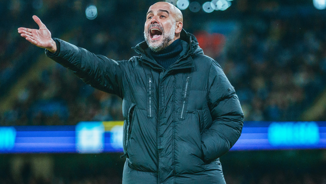 THE BOSS: On the touchline.