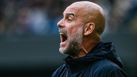 THE BOSS: On the touchline.