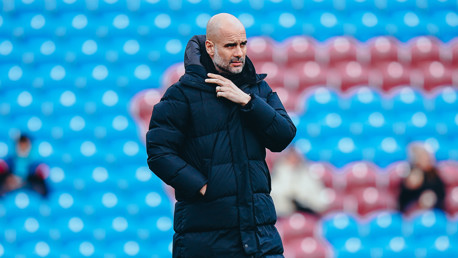 THE BOSS: Guardiola at Turf Moor.