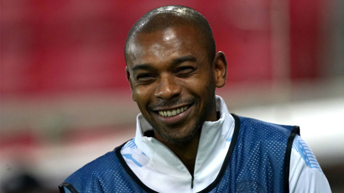 KEY FIGURE: City captain Fernandinho was delighted to be fit again and in the squad at Olympiakos