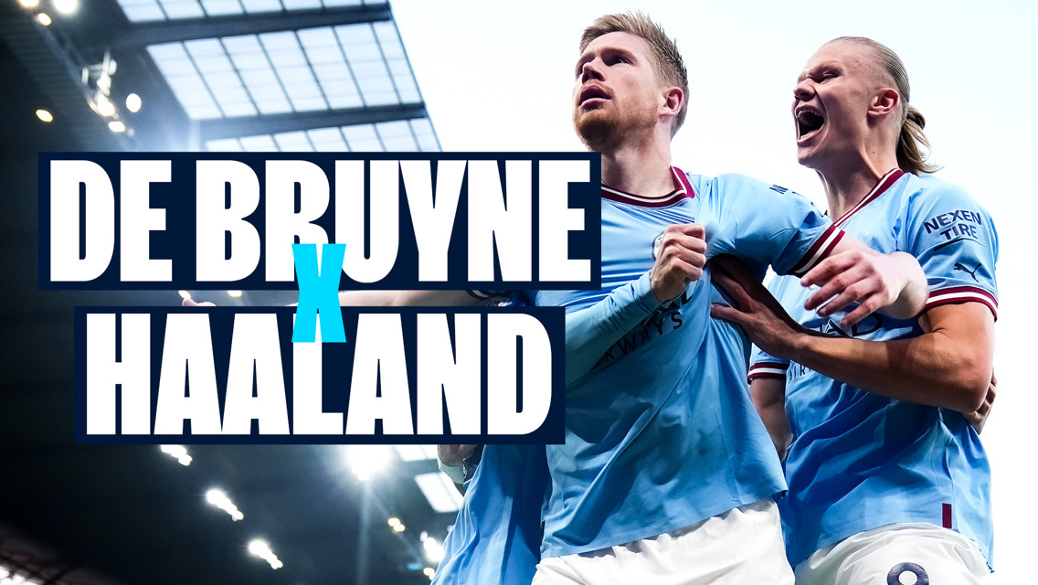 Watch: De Bruyne and Haaland's goal combinations