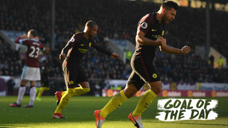 Goal of the day: Aguero v Burnley 2016