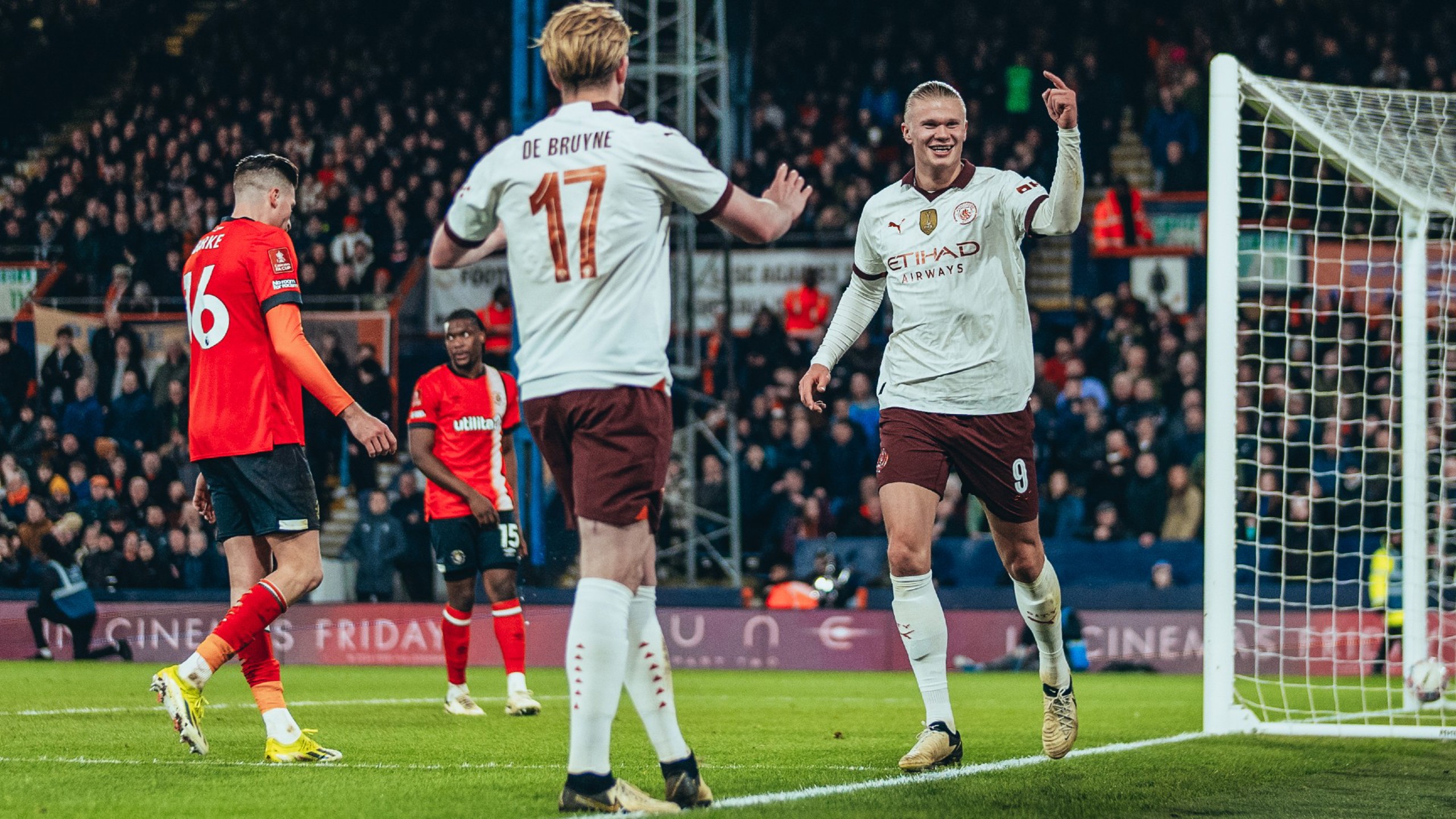 Haaland hits five with four De Bruyne assists as City march on in FA Cup
