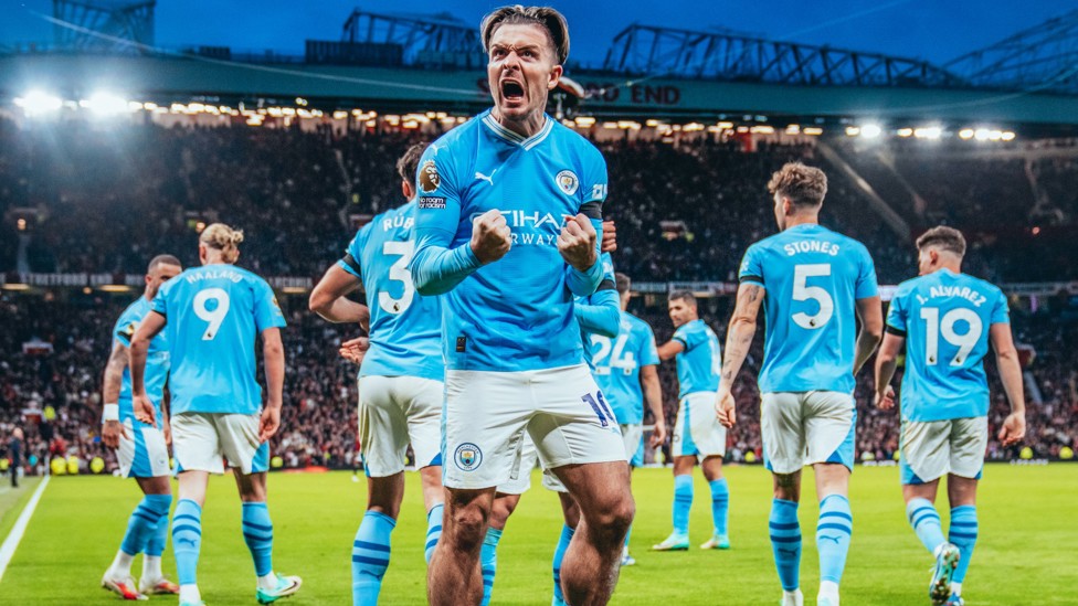 SUPER JACK : Grealish representou todo torcedor do City quando Haaland fez o segundo.