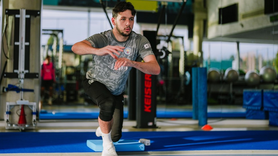 BALANCING ACT : James Trafford full of focus at the CFA