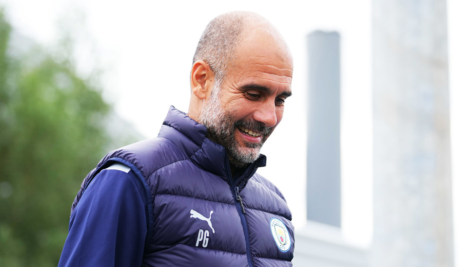 The boss  - in good spirits