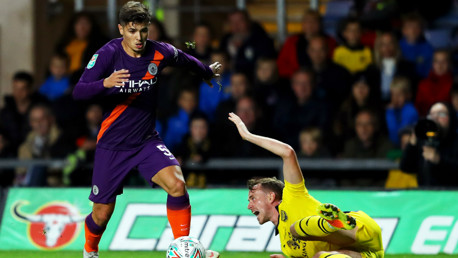 YOUNG STAR: Brahim Diaz shone on the left of midfield
