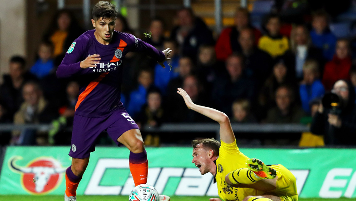 YOUNG STAR: Brahim Diaz shone on the left of midfield