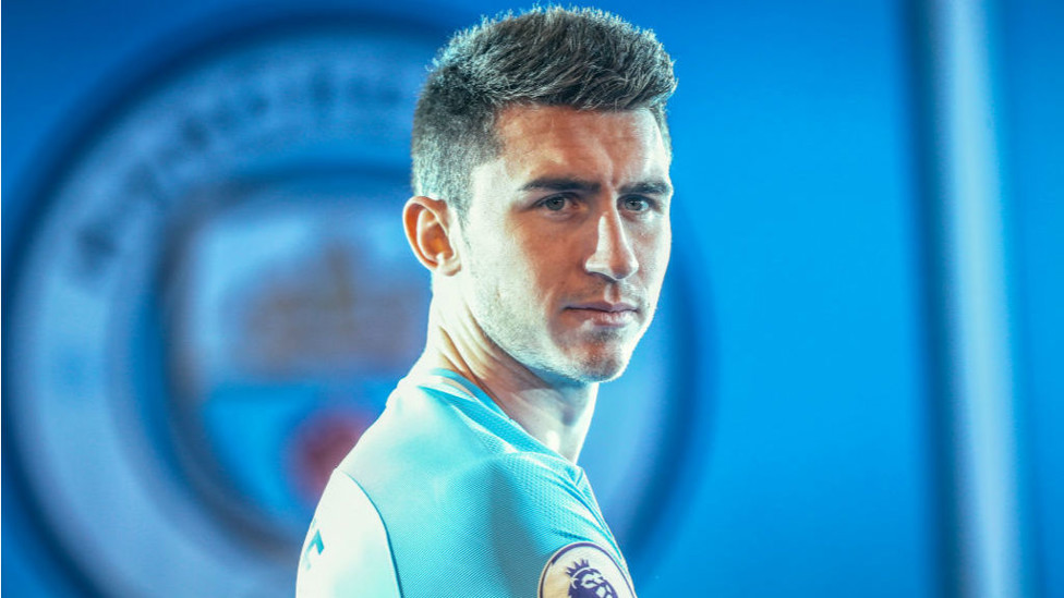 CENTRE OF ATTENTION : Aymeric in focus on his first official day as a City player