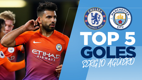 Top 5 de goles de Sergio Agüero al Chelsea