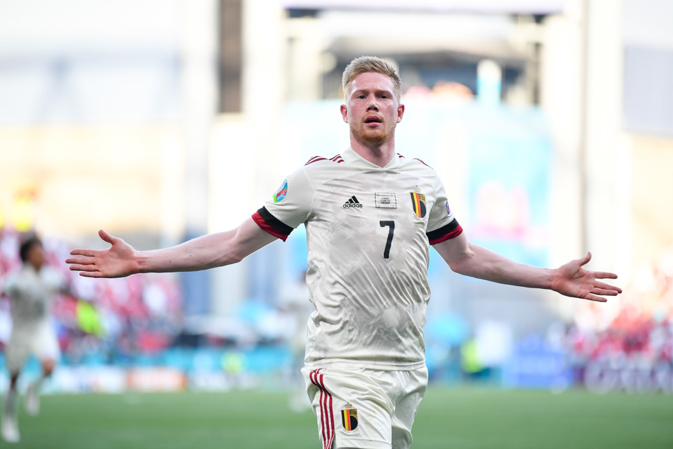 KDBRILLIANT! : Kevin De Bruyne was at his dazzling best, grabbing a goal and assist against Denmark!