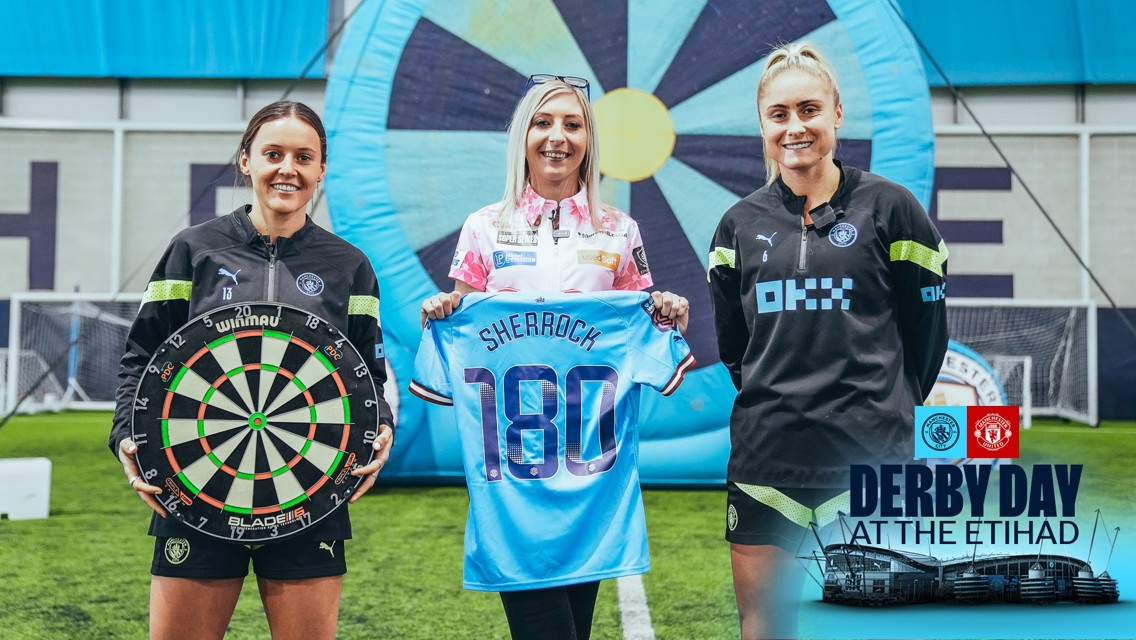 Darts star Sherrock backing City in the derby