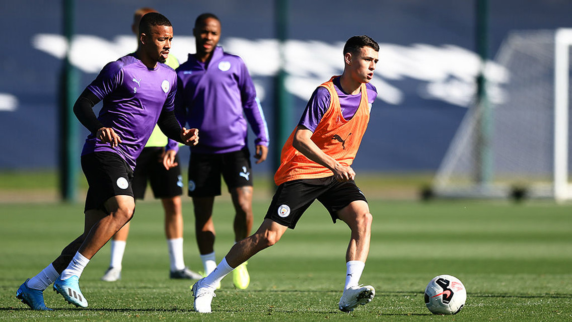 Training: City's Euro stars shoot to thrill!