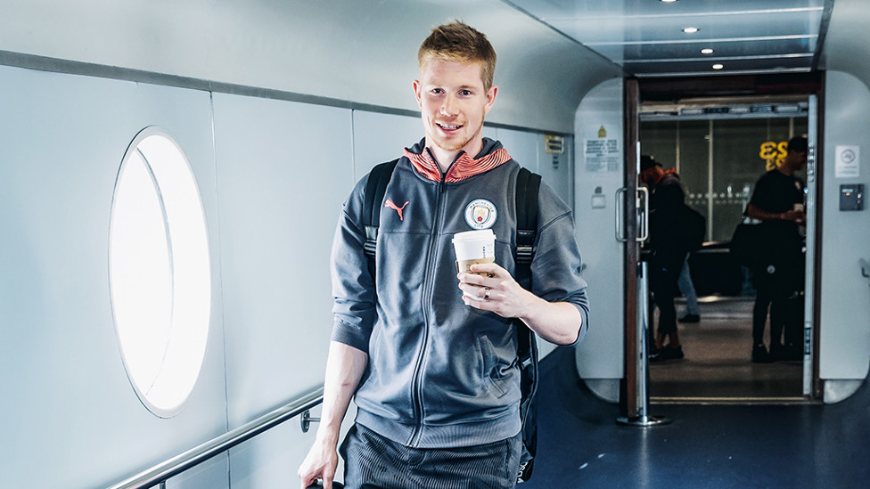 Coffee morning - KDB take his drink on-board