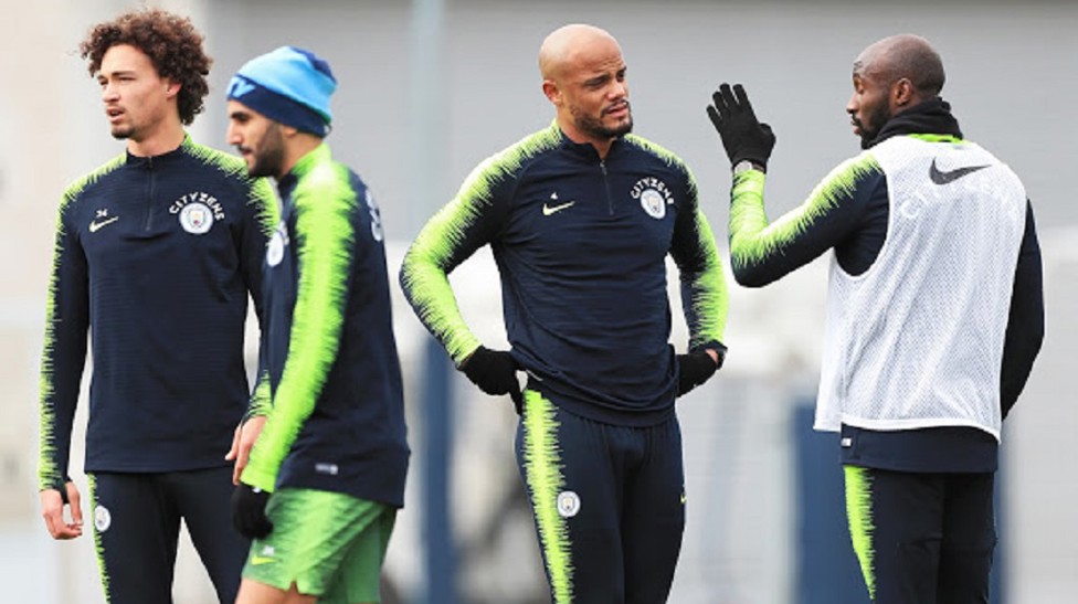 WELCOME BACK : Vincent and Eliaquim join their team-mates after lengthy lay-offs