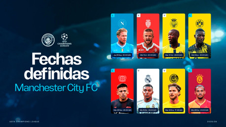 Fechas confirmadas por Champions League