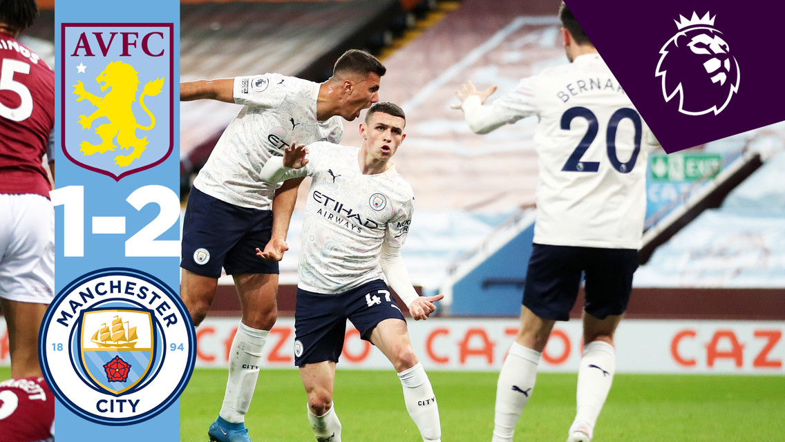 Aston Villa 1-2 City: Extended highlights