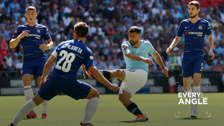 Every Angle: Sergio Aguero v Chelsea