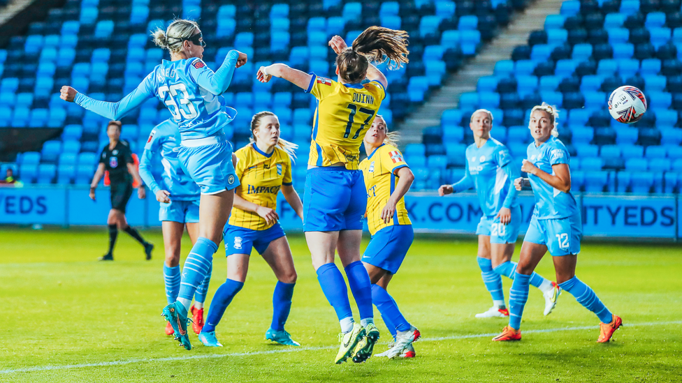 GOAL GETTER    : Her first goal arrives in a comprehensive victory over Birmingham in May 2022.
