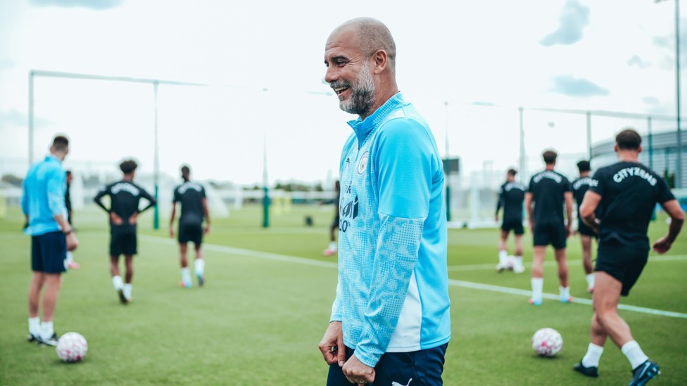 IN THE THICK OF IT : Pep Guardiola at the heart of things
