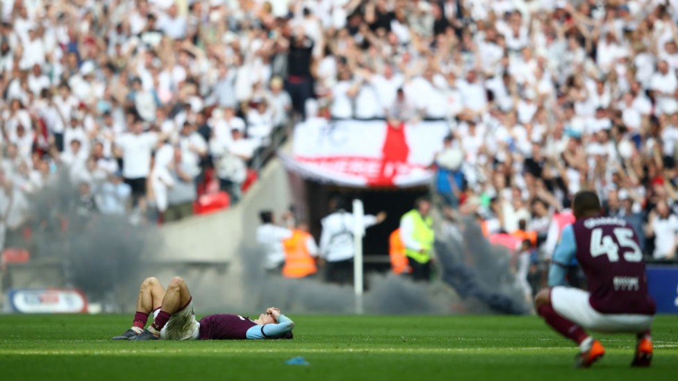 KEPEDIHAN PLAY-OFF PERIL: Jack dan Aston Villa dikalahkan 1-0 oleh Fulham pada final play-off Championship tahun 2018