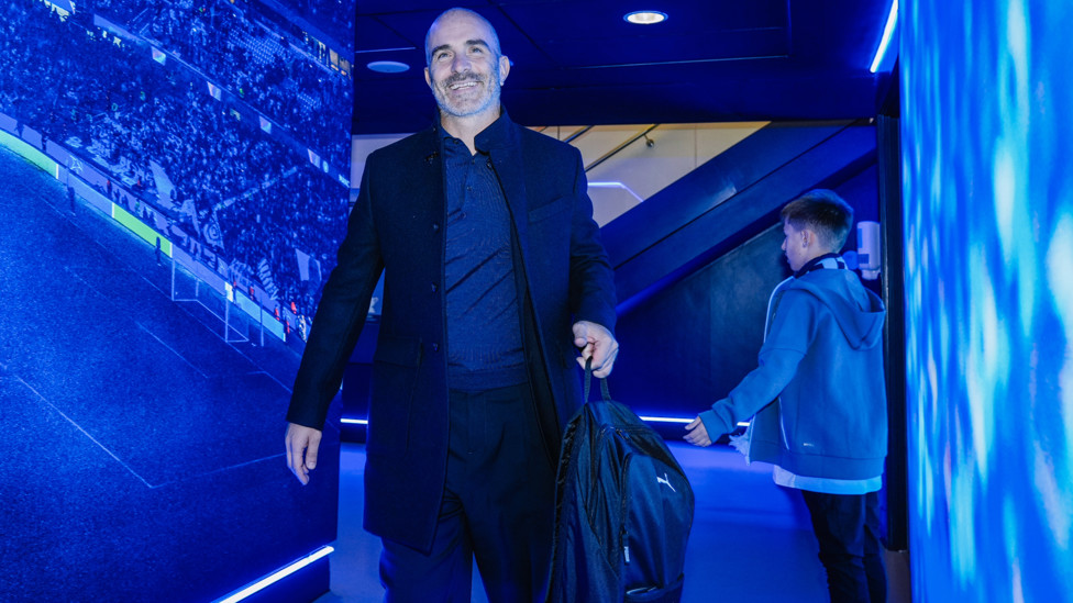 MAIN MAN MARESCA : The boss arrives.