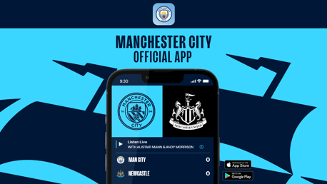 Follow City v Newcastle on the official app