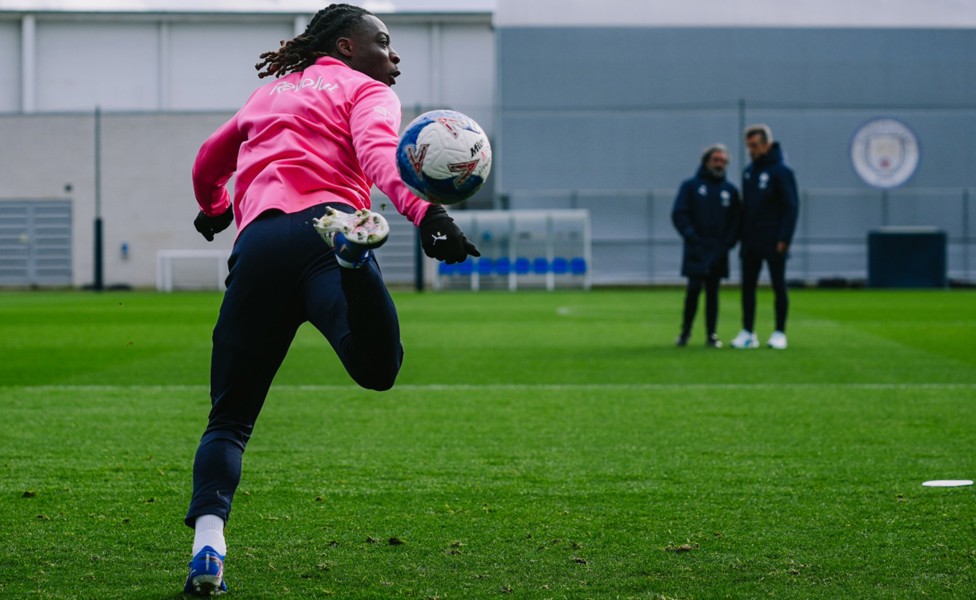 WINGING IN: Jeremy Doku demonstrates his skill sets.