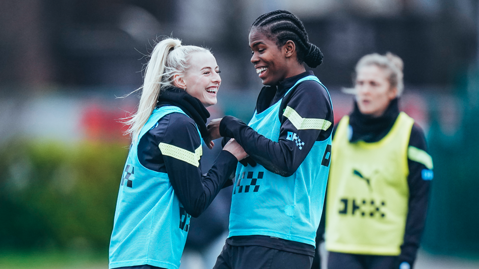 STRONG PARTNERSHIP : Kelly and Bunny Shaw share a joke