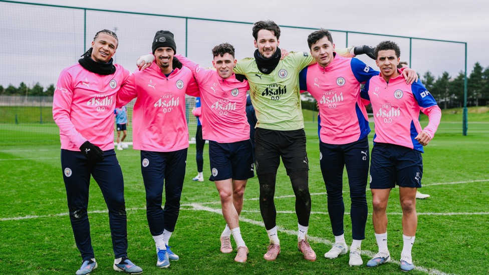 SQUAD GOALS : The players stop for a group photo