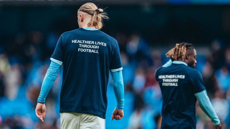 CITC DAY : The players wear custom City In The Community shirts to celebrate our brilliant charity.