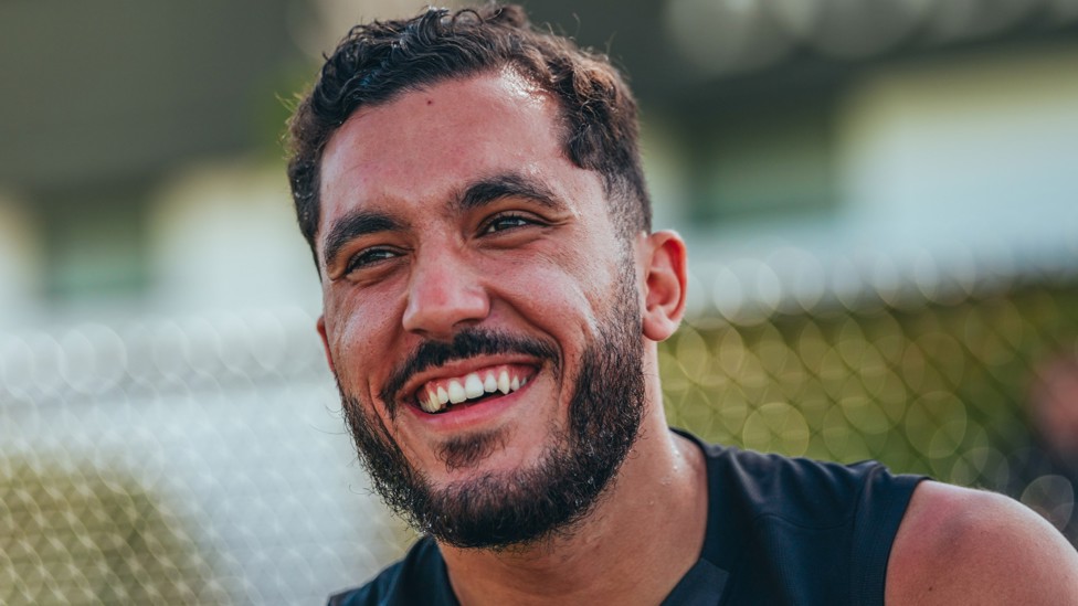 HAPPY MAN : Rayan Cherki enjoying training