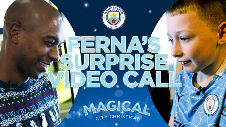 Magical City Christmas: Fernandinho surprises youngster recovering from heart surgery