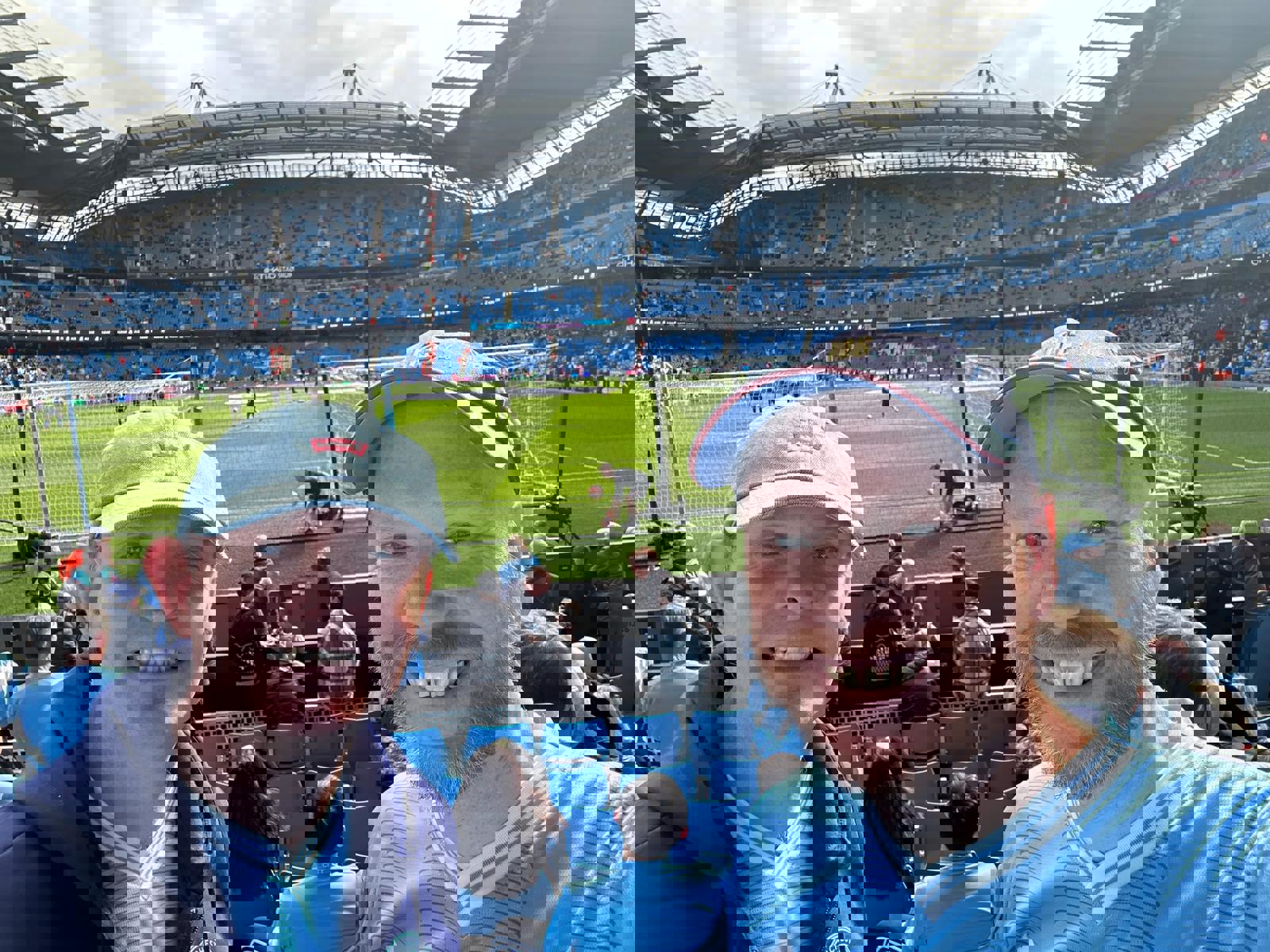  : Rob and Clive before kick-off at City v Nottingham Forest in September.