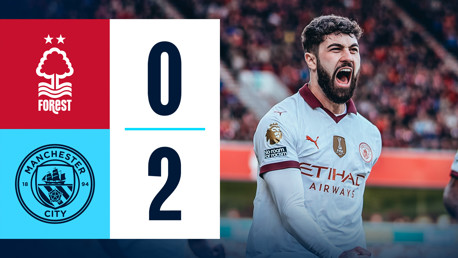 Nottingham Forest 0-2 City: resumen breve
