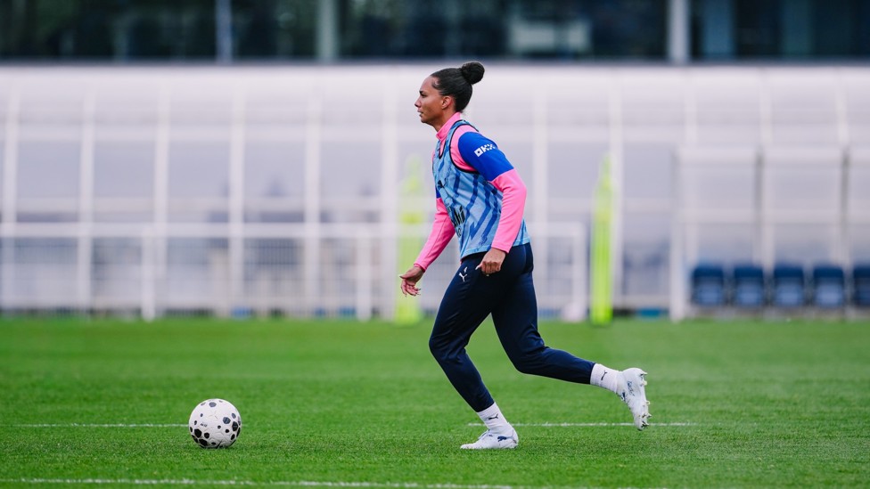 ON THE BALL: Jade Rose looks to move it forward