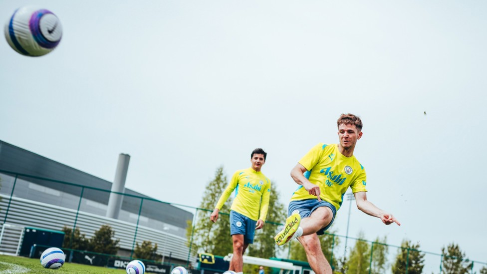 SHOOT TO THRILL: James McAtee powers in an effort on goal.