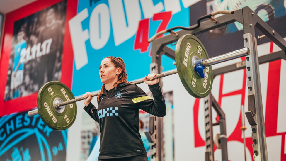 SHOULDERING THE PRESSURE  : Vicky Losada taking it all in her stride.