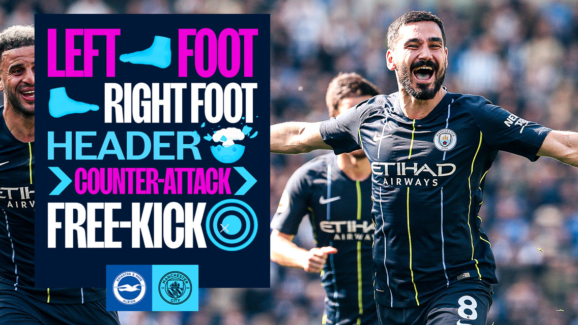 City's best Premier League moments at Brighton