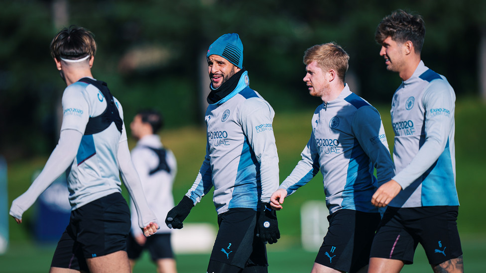 ALL TOGETHER NOW : High spirits to match training's high intensity!