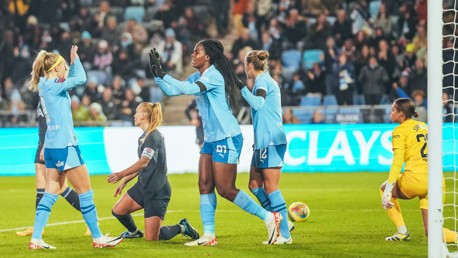 Bunny grabs hat-trick in magnificent seven for City