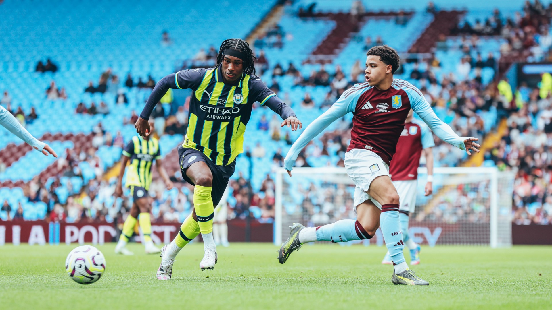 BURST OF PACE : Reigan Heskey darts down the flank.