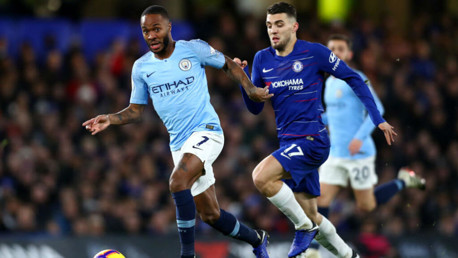 RACING CLEAR: Sterling shows his pace early on