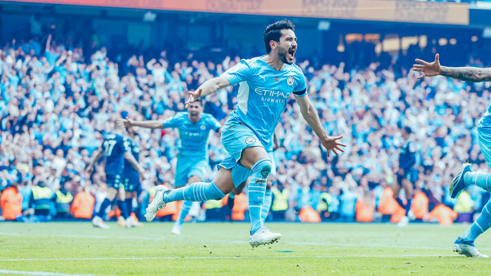 WINNER: Ilkay Gundogan sparks scenes of mayhem after his winner