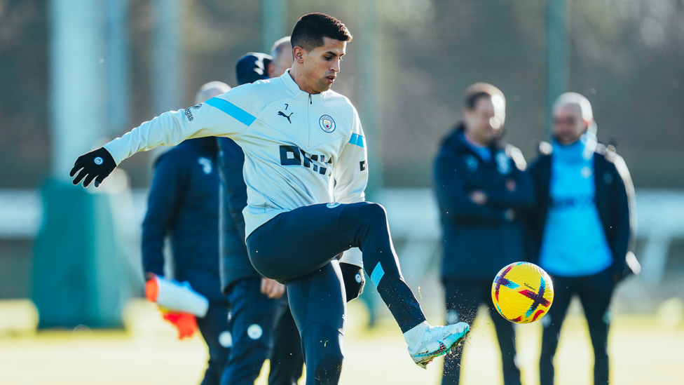 BY THE RIGHT: Joao Cancelo is a study in concertation.